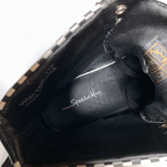 Black & White Checkered Hi-Top Sneakers Size  11 Mens - Picture 4 of 4